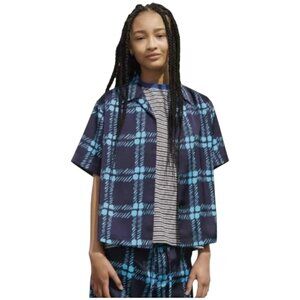 Uniqlo x Marni Satin Short Sleeve Button Down Shirt